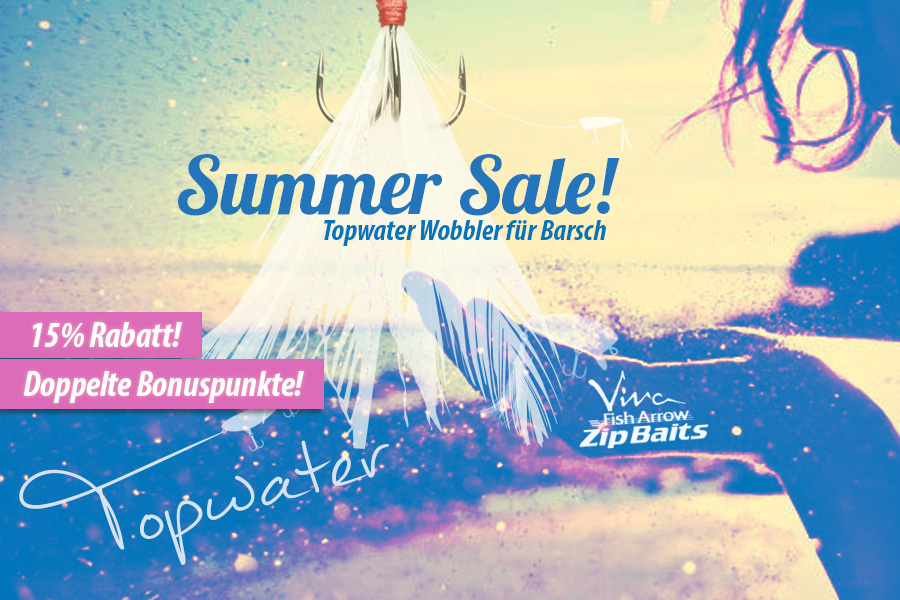 Oberflächenköder für Barsch! Summer Sale bei Nippon-Tackle 2 Oberflächenköder für Barsch!
