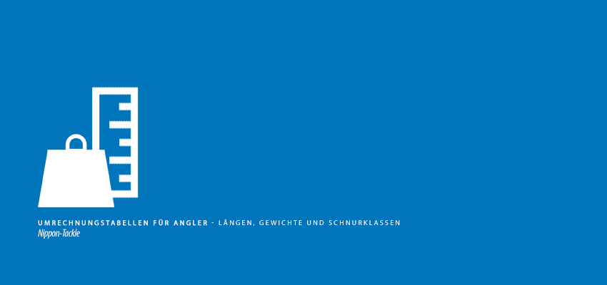 Umrechnungstabellen für Angler - Länge, Gewicht, Schnurklasse